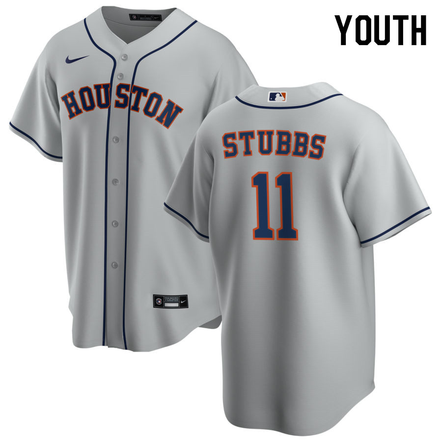 Nike Youth #11 Garrett Stubbs Houston Astros Baseball Jerseys Sale-Gray